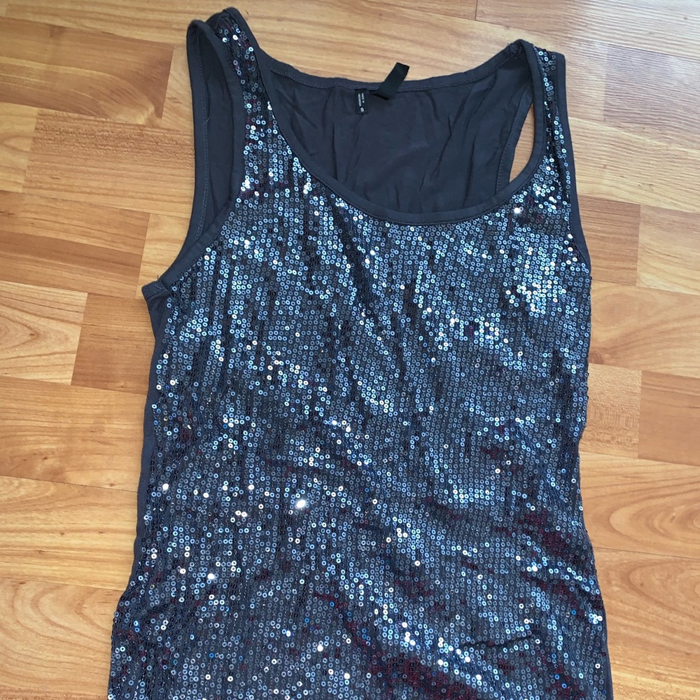 Sequin tank top